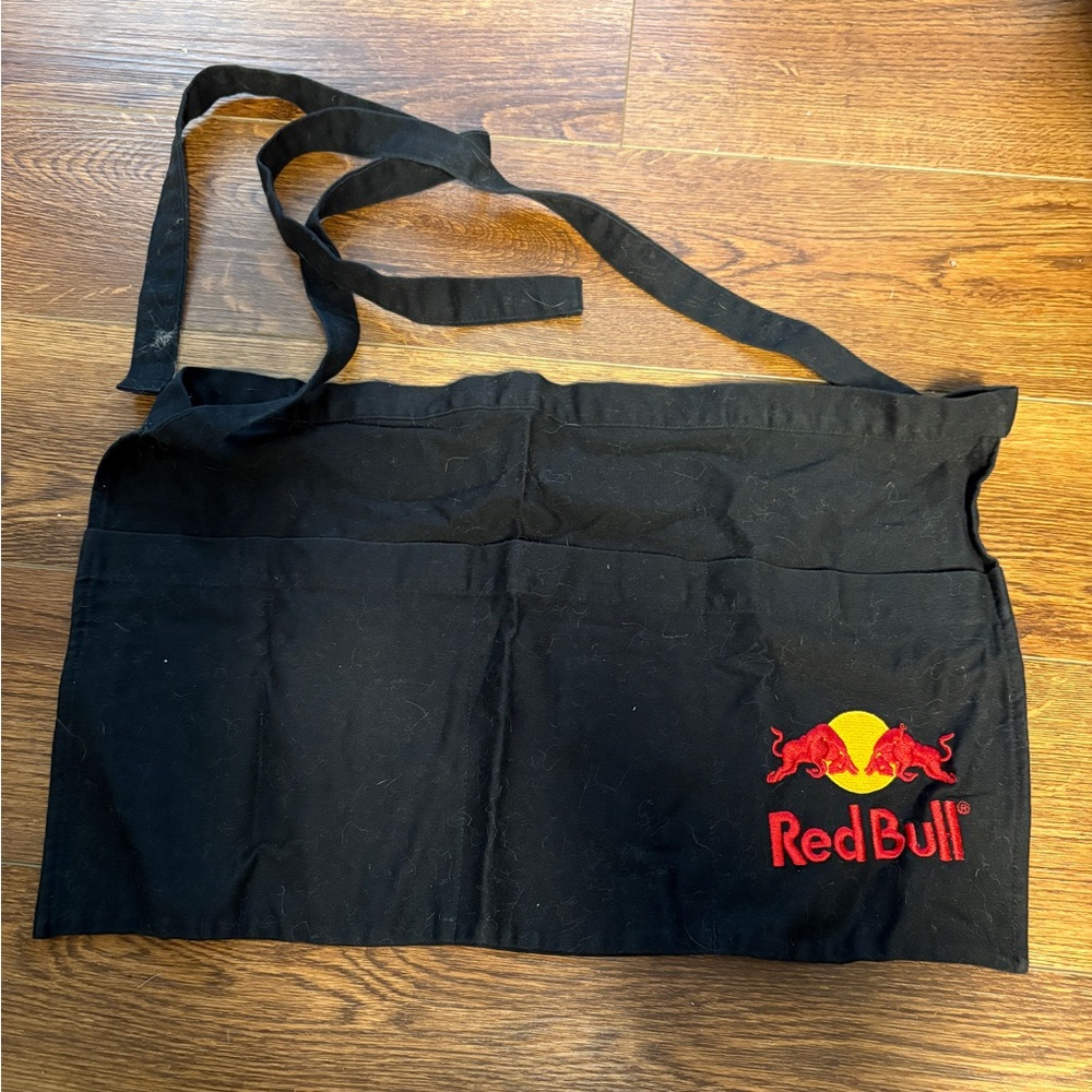 Red Bull Black Waist Apron with Embroidered Logo